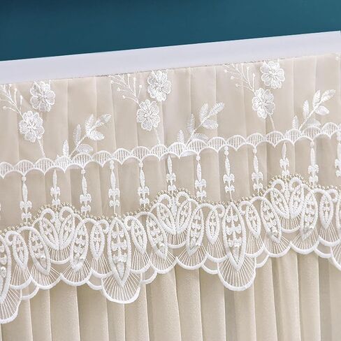 Indoor Television Dust Proof Cover Lace, Lace TV Screen Protector Cloth, Antistatic Television Monitors Dust Proof Cover, Gauze Lace Tv Cover(Color:Color4,Size:57-60inch) in Saudi Arabia