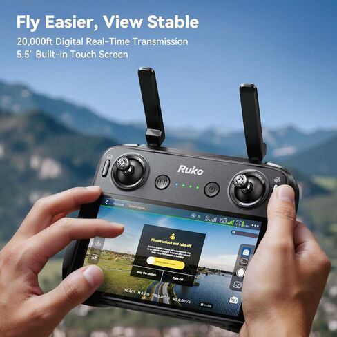 Ruko U11MINI 4K (RC3)، طائرة بدون طيار للمبتدئين مع وحدة تحكم تعمل باللمس وRuko R111S RC Aircraft GPS Tracker/Finder مع Beeper in Kuwait