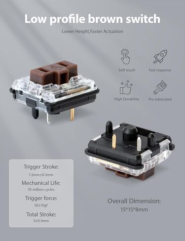 لوحة مفاتيح ميكانيكية سبليت YIVU Unibody - تصميم متعامد مريح بنسبة 40% - قابل للتبديل السريع، قابل للبرمجة QMK/VIA، USB-C سلكي - لوحة مفاتيح مدمجة للألعاب والتشفير لنظام التشغيل Mac/Windows in Kuwait