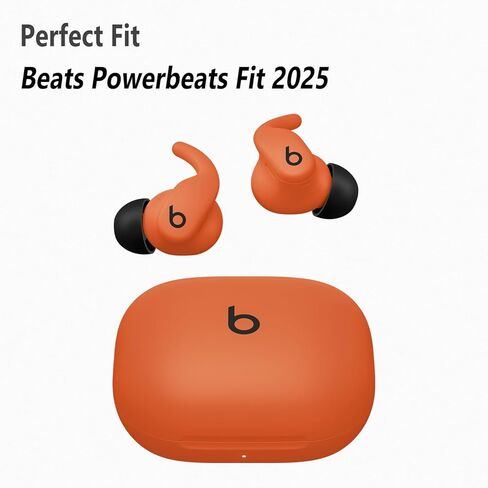 رؤوس أذن من السيليكون الناعم من Geiomoo لجهاز Beats Powerbeats Fit 2025، وسائد أذن بديلة (أسود، S/M/L) in Kuwait