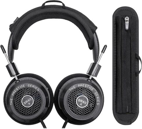 غطاء وسادة عصابة الرأس متوافق مع سماعات Grado SR60x، SR80x، SR60e، SR80e، SR60i، SR80i، SR60، SR80، وسادة ناعمة بسمك 6 مم، بدون سحاب متذبذب، مع حلقة تعليق in Kuwait