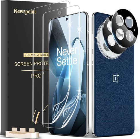 [عبوة من قطعتين] واقي شاشة لهاتف OnePlus 13، [صديق للحافظة] [متوافق مع بصمات الأصابع] واقي عدسة الكاميرا وطبقة TPU المرنة، مضاد للخدش، سهل التركيب in Kuwait