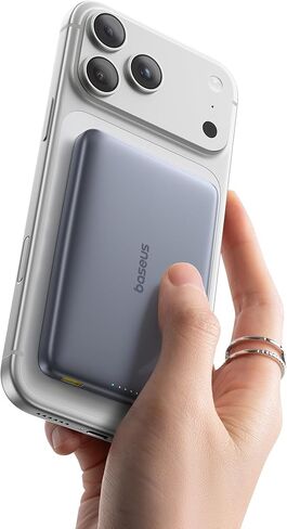 Baseus Picogo Magsafe Portable Charger for MagSafe Portable Charger Qi2 Certified 15W Wireless Magnetic Power Bank 10000mAh with USB-C Cable in Saudi Arabia