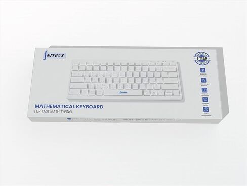 Mathematical Keyboard — Write Math & Equations Faster on Windows PC | 55 Symbols & Shortcuts for Any Editor or Browser | 2.4G Wireless + Bluetooth | USB-C Rechargeable | US Layout | in Saudi Arabia