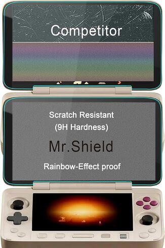 واقي شاشة Mr.Shield متوافق مع AYANEO FLIP 1S [KB/DS] [زجاج مقسى] [3-PACK] [زجاج ياباني بصلابة 9H] in Saudi Arabia