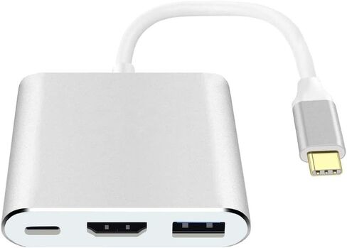 USB C to 4K HDMI Adapter PD Port HDTV Adapter Compatible with Samsung Galaxy S22/Plus/Ultra, Charger Port TV Video Hub Type-C Projector Converter in Saudi Arabia