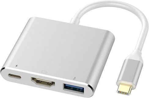 USB C to 4K HDMI Adapter PD Port HDTV Adapter Compatible with Samsung Galaxy S22/Plus/Ultra, Charger Port TV Video Hub Type-C Projector Converter in Saudi Arabia