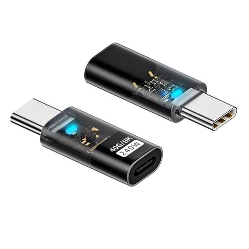 محولات موسعات USB C أنثى إلى USB C ذكر تعمل على تمديد موصلات البيانات بسرعة 40 جيجابت في الثانية بقدرة 240 وات in Saudi Arabia