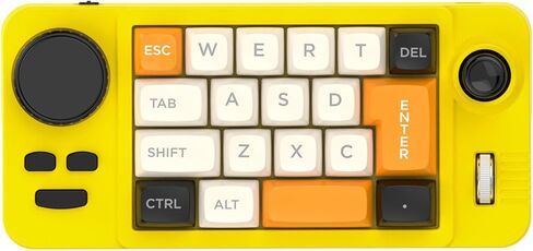 UncleS Double Scroll Wheel Mechanical Keyboard 19 Key Small Keypad Color Backlits Programmable Joystick Hot Swappable Switches Space Saving Macroed Gaming Keyboard in Saudi Arabia