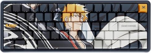 مجموعة أغطية مفاتيح فنية كاملة من Team Liquid Bleach Ichigo Kurosaki، أغطية مفاتيح فرعية PBT Dye للوحات مفاتيح الألعاب الميكانيكية، ومفاتيح Cherry MX، طباعة جانبية مخصصة، دعم ANSI ISO، تخطيط أمريكي - مرخص رسميًا in Kuwait