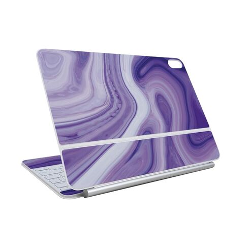 غلاف متوافق مع لوحة مفاتيح Apple Magic لجهاز iPad Air 11 بوصة (M3) 2025 - أكريليك لافندر - غطاء لاصق واقٍ من الفينيل 3M ممتاز - سهل الاستخدام | صُنع في الولايات المتحدة الأمريكية بواسطة MightySkins in Kuwait