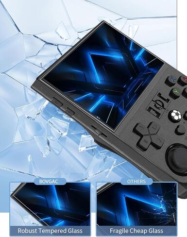 [3 عبوات] واقي شاشة لألعاب ugtenversi R36pro Retro المحمولة باليد مقاس 3.5 بوصة من الزجاج المقوى، واقي شاشة للألعاب المحمولة R36pro مضاد للخدش وحساس وصلابة 9H in Kuwait