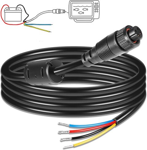 4-Pin Power Cable 000-00128-001 for Simrad Navico B&G NSS evo1/evo2/evo3, NSO, NSE, LSS1, BSM, GO, Zeus, Vulcan, 2m (6.5ft) Power Cord for Power Control Bus and External Alarm in Saudi Arabia