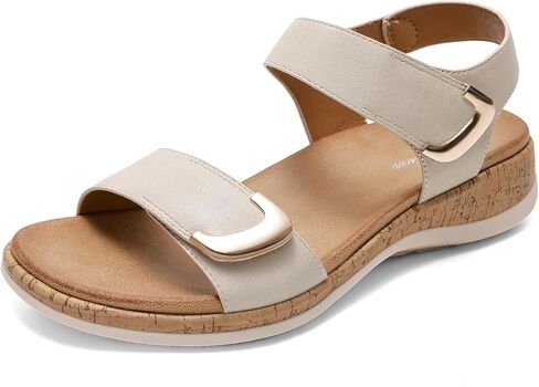 Littleplum Womens Sandals Arch Support Adjustable Comfy Flat Sandals for Women Summer Walking Shoes for Beach,Travel in Saudi Arabia