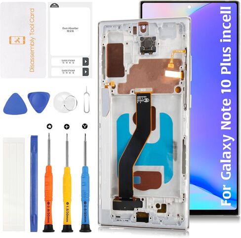 بديل شاشة InCell LCD (بدون وظيفة بصمة الإصبع) لهاتف Samsung Galaxy Note 10 Plus 6.6 بوصة SM-N975U/F/W مجموعة رقمنة اللمس (إطار أسود Aura لهاتف Galaxy Note 10 Plus incell) in Kuwait