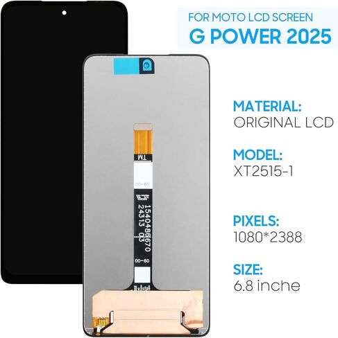الأصلي لموتورولا موتو G Power 2025 XT2515-1 استبدال الشاشة 6.8 "شاشة الكريستال السائل مجموعة رقمنة اللمس مع أدوات in Kuwait