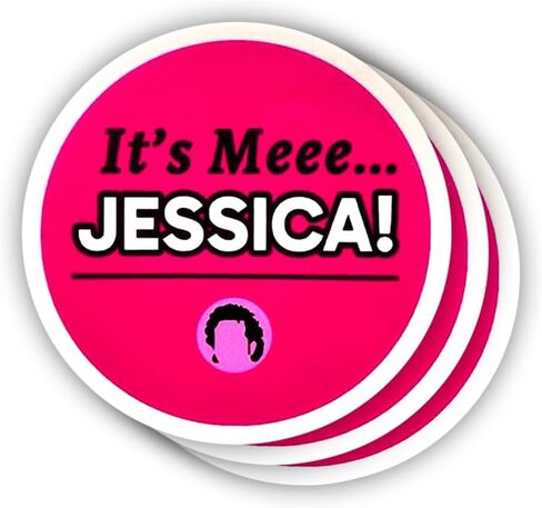 (3 قطع) ملصق من الفينيل مقولات تحفيزية ساخرة It's Me Jessica من أجل Kindle، الكمبيوتر المحمول، زجاجة مياه، قبعة صلبة للهاتف، ملصق اقتباس Meme مقاس 3 بوصة in Kuwait