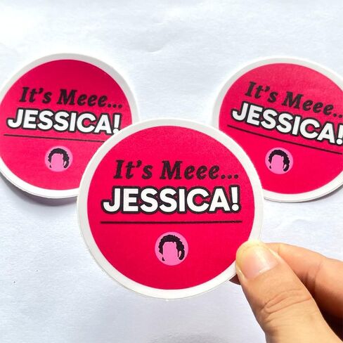 (3 قطع) ملصق من الفينيل مقولات تحفيزية ساخرة It's Me Jessica من أجل Kindle، الكمبيوتر المحمول، زجاجة مياه، قبعة صلبة للهاتف، ملصق اقتباس Meme مقاس 3 بوصة in Kuwait