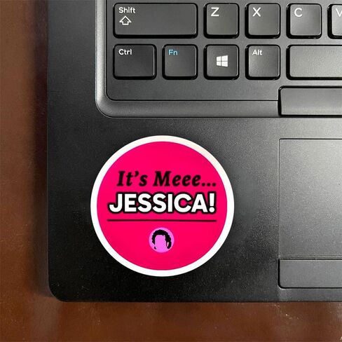 (3 قطع) ملصق من الفينيل مقولات تحفيزية ساخرة It's Me Jessica من أجل Kindle، الكمبيوتر المحمول، زجاجة مياه، قبعة صلبة للهاتف، ملصق اقتباس Meme مقاس 3 بوصة in Kuwait