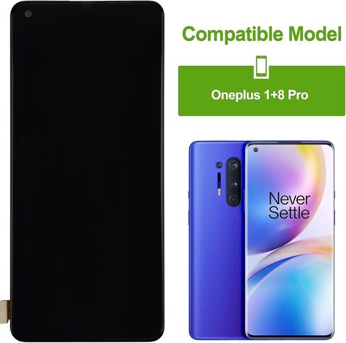 استبدال شاشة TFT متوافق مع 1+8 Pro OnePlus 8 Pro IN2023 IN2020 مجموعة محول رقمي لشاشة تعمل باللمس مع أدوات إصلاح - 6.78 بوصة in Kuwait
