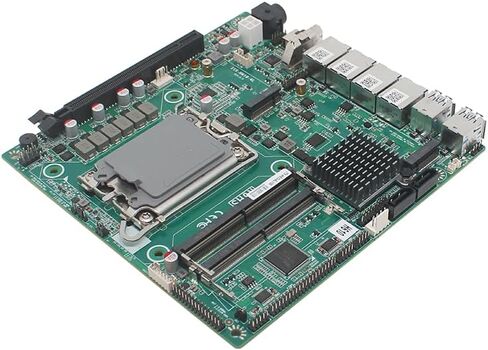 اللوحة الأم 3*i225/i226+1*i219V LAN Mini-ITX DDR5، Intel H610 SATA 6 جيجابت/ثانية (الجيل الثاني عشر Core i3/i5/i7 LGA1700 CPU، M.2 (NVME)، 2*SATA3.0، فتحة PCIEX16، اللوحة الأم N17 NAS/LVDS/GPIO) in Kuwait