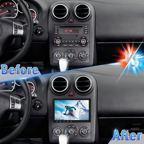 راديو ترقية ستيريو للسيارة Android 14 Double Din لـ Pontiac G6 2005-2010، 2G+32G 8 بوصة شاشة لمس مع Carplay لاسلكي Android Auto GPS WiFi Bluetooth RDS DSP SWC Mirrorlink in Kuwait