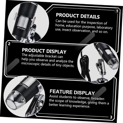 jojofuny Digital Magnifier LCD Digital Microscope Microscope for Boys and Girls in Saudi Arabia