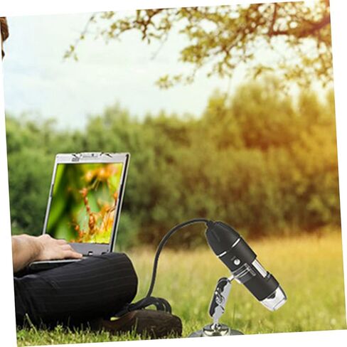 مجهر رقمي USB عالي الدقة 1600X للاستخدام المنزلي، مكبر إلكتروني محمول، مصابيح LED للطلاب والهواة، متوافق مع أجهزة الكمبيوتر الشخصية in Kuwait
