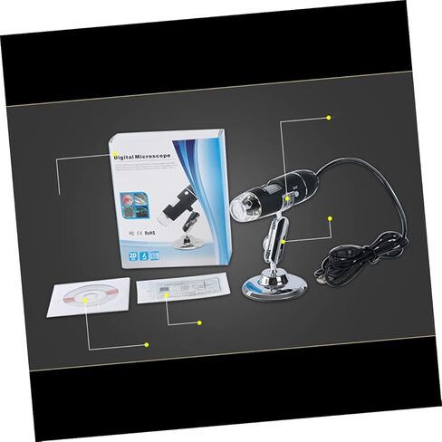 High Resolution USB Microscope Digital Magnifier Led Lights Adhesive Stand Wide Application in Saudi Arabia