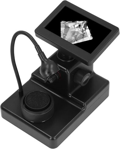 مجهر رقمي بحجم الخصر تكبير 1000X، شاشة LCD كبيرة، تركيز قابل للتعديل، رؤية واضحة مع وضوح واضح لتفاصيل النبات، الجلد in Kuwait