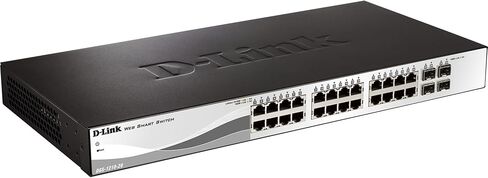 دي لينك 28 منفذ مترو إيثرنت جيجابت محول ذكي مُدار | 24 جيجا بايت + 4 منافذ SFP | L2+ | شبكات محلية ظاهرية | بدون مروحة (DGS-1210-28/ME) in Kuwait