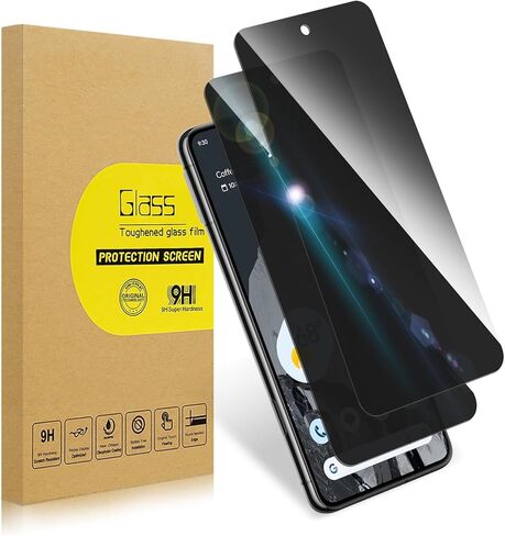 2 Pack Privacy Screen Protector for Google Pixel 8 Pro|Anti-Spy Tempered Glass Anti-Scratch, 9H Hardness & Easy Installation in Saudi Arabia