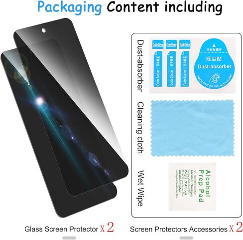 2 Pack Privacy Screen Protector for Google Pixel 8 Pro|Anti-Spy Tempered Glass Anti-Scratch, 9H Hardness & Easy Installation in Saudi Arabia
