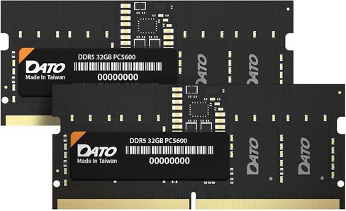DATO DDR5 SODIMM 32GB Kit 16GBx2 Laptop RAM 5600MHz PC5-44800 CL46 1.1V 262-Pin Non-ECC unbuffered dimm, Notebook Memory Module in Saudi Arabia