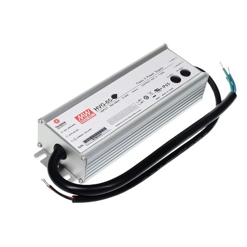 يعني جيدا HVG 65W 24V 2.71A LED سائق، HVG-65-24A AC-DC الجهد الحالي المستمر تحويل التيار الكهربائي محول محول مع IP65، PFC، تيار الإخراج والجهد قابل للتعديل in Kuwait