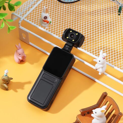 NUOBESTY Mini Sports Camera: Body Worn Cam with Audio and Video - Action 4K Clip-On Recorder Wearable Chest Camera for Travel Meetings in Saudi Arabia