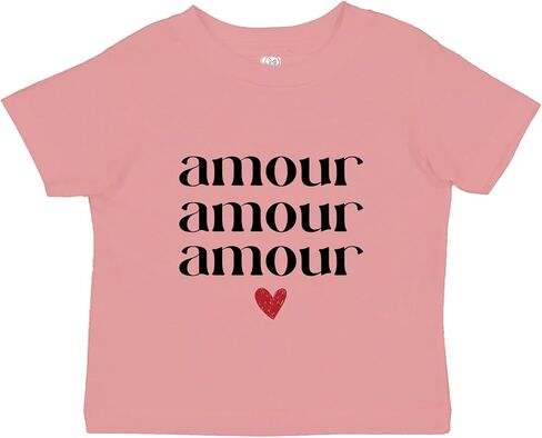 Amour Amour Amour Short Sleeve Unisex Tee Shirt | Family Matching |Baby, Kids & Adult Sizes 1512 in Saudi Arabia
