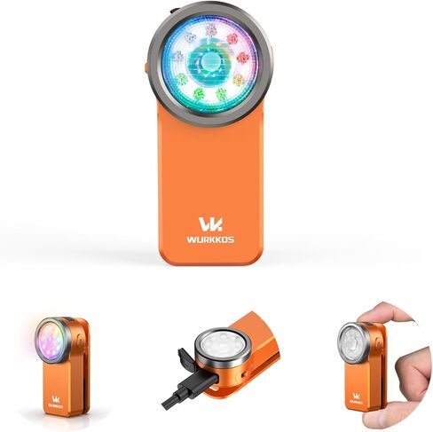 Wurkkos HD03 Rechargeable EDC Flashlight 680 High Lumen Clip Light, Small Flashlight Triple Light Source, 90 High CRI, IPX6 Waterproof, Magnetic Mini Pocket Flashlight for Working Emergency Signal in Saudi Arabia