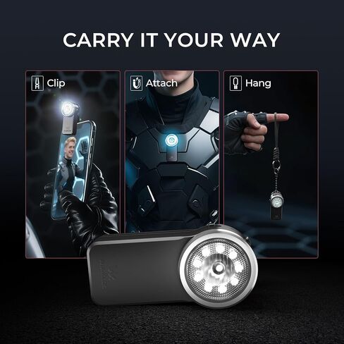 Wurkkos HD03 Rechargeable EDC Flashlight 680 High Lumen Clip Light, Small Flashlight Triple Light Source, 90 High CRI, IPX6 Waterproof, Magnetic Mini Pocket Flashlight for Working Emergency Signal in Saudi Arabia