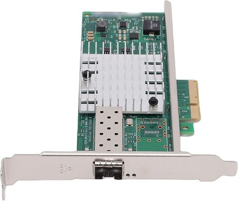 محول بطاقة الشبكة PCI E X4 سعة 10 جيجابايت، بطاقة محول SFP واحدة + منفذ إيثرنت مع دعم وحدة التحكم 82599EN لخادم Centos Freebsd VMware ESXi in Kuwait