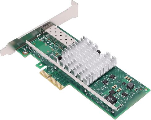 محول بطاقة الشبكة PCI E X4 سعة 10 جيجابايت، بطاقة محول SFP واحدة + منفذ إيثرنت مع دعم وحدة التحكم 82599EN لخادم Centos Freebsd VMware ESXi in Kuwait