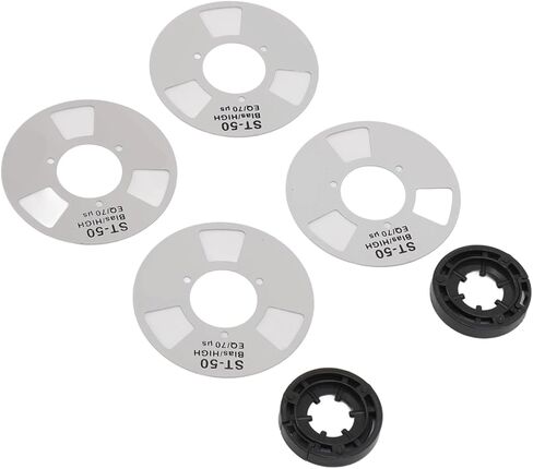 Homemade Reel Cassette, Homemade Metal Reel to Cassette High Performance Retro Easy Assembly Compact for DIY Tapes (Silver) in Saudi Arabia
