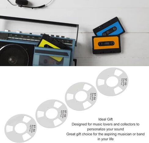 Homemade Reel Cassette, Homemade Metal Reel to Cassette High Performance Retro Easy Assembly Compact for DIY Tapes (Silver) in Saudi Arabia