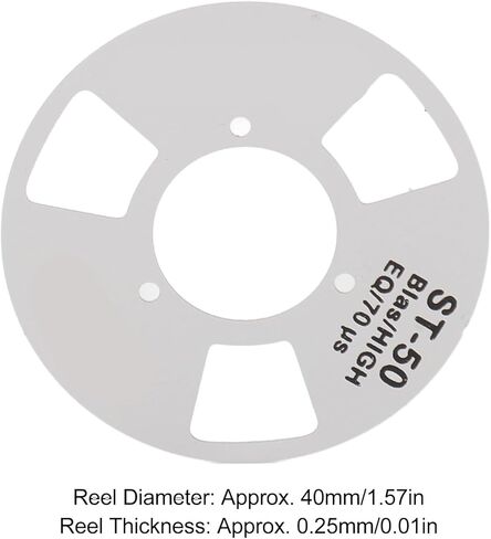 Homemade Reel Cassette, Homemade Metal Reel to Cassette High Performance Retro Easy Assembly Compact for DIY Tapes (Silver) in Saudi Arabia
