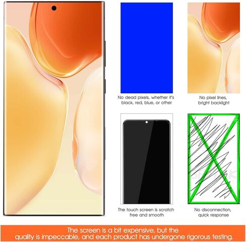 AGCUT OLED for Samsung Galaxy S23 Ultra Screen Replacement for Display Samsung S23 Ultra LCD SM-S918B SM-S918U LCD Digitizer Touch Screen Assembly Black with Frame (US Version,Support Fingerprint) in Saudi Arabia