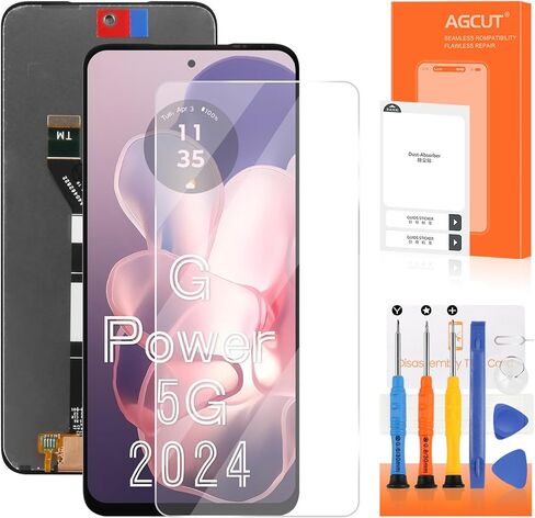 AGCUT لـ Moto G Power 5G 2024 استبدال الشاشة لـ Moto G Power 2024 شاشة LCD XT2415 XT2415-1 LCD محول الأرقام شاشة تعمل باللمس الجمعية إصلاح جزء in Saudi Arabia