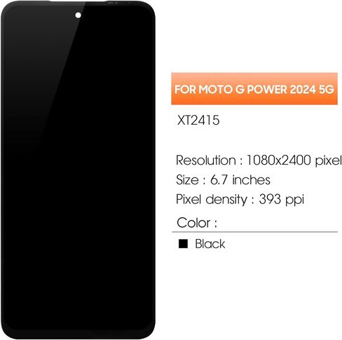 AGCUT لـ Moto G Power 5G 2024 استبدال الشاشة لـ Moto G Power 2024 شاشة LCD XT2415 XT2415-1 LCD محول الأرقام شاشة تعمل باللمس الجمعية إصلاح جزء in Saudi Arabia