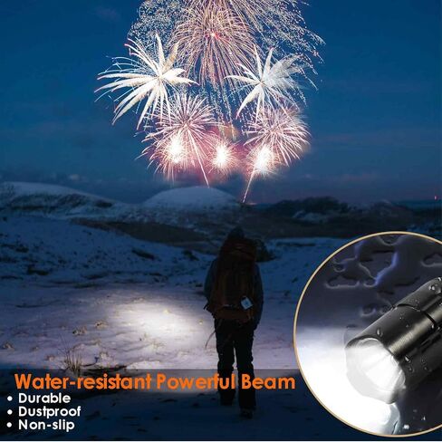 LED Flashlights, Mini Camping Tactical Flashlight with High Lumen, Handheld Pen Light, Powerful Bright Versatile Flash Light for Outdoor, Home, Cycling, Hiking, Emergency in Saudi Arabia