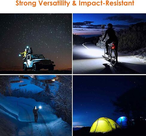 LED Flashlights, Mini Camping Tactical Flashlight with High Lumen, Handheld Pen Light, Powerful Bright Versatile Flash Light for Outdoor, Home, Cycling, Hiking, Emergency in Saudi Arabia