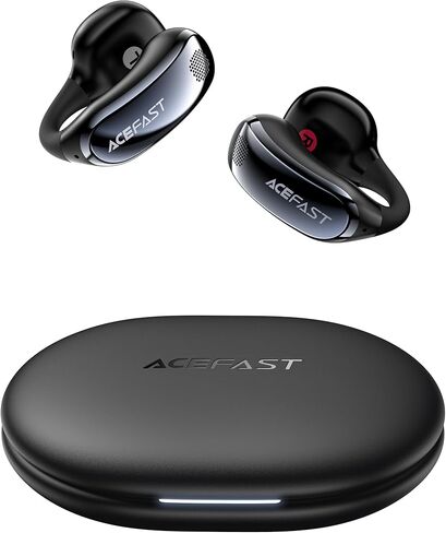 سماعات أذن ACEFAST AceClip Pro مفتوحة الأذن، سماعات أذن لاسلكية بمشبك مع 3 × محركات أكبر، وضع التعزيز الخارجي، مكالمات إلغاء الضوضاء بالذكاء الاصطناعي، وقت تشغيل 28 ساعة، مقاومة للماء IP55، التحكم في التطبيقات والنقر، خفيفة الوزن in Kuwait